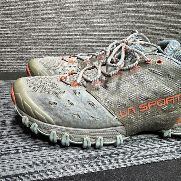 La Sportiva Shoes Womens 9.5 Gray Bushido II Trail Mountain Running Sneakers - Picture 3 of 16